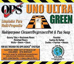 OPS Uno Ultra GREEN  Multipurpose Cleaner/Degreaser/Pot & Pan Soap