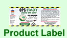 OPS FOAMY Product Label