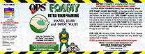 OPS FOAMY Product Label